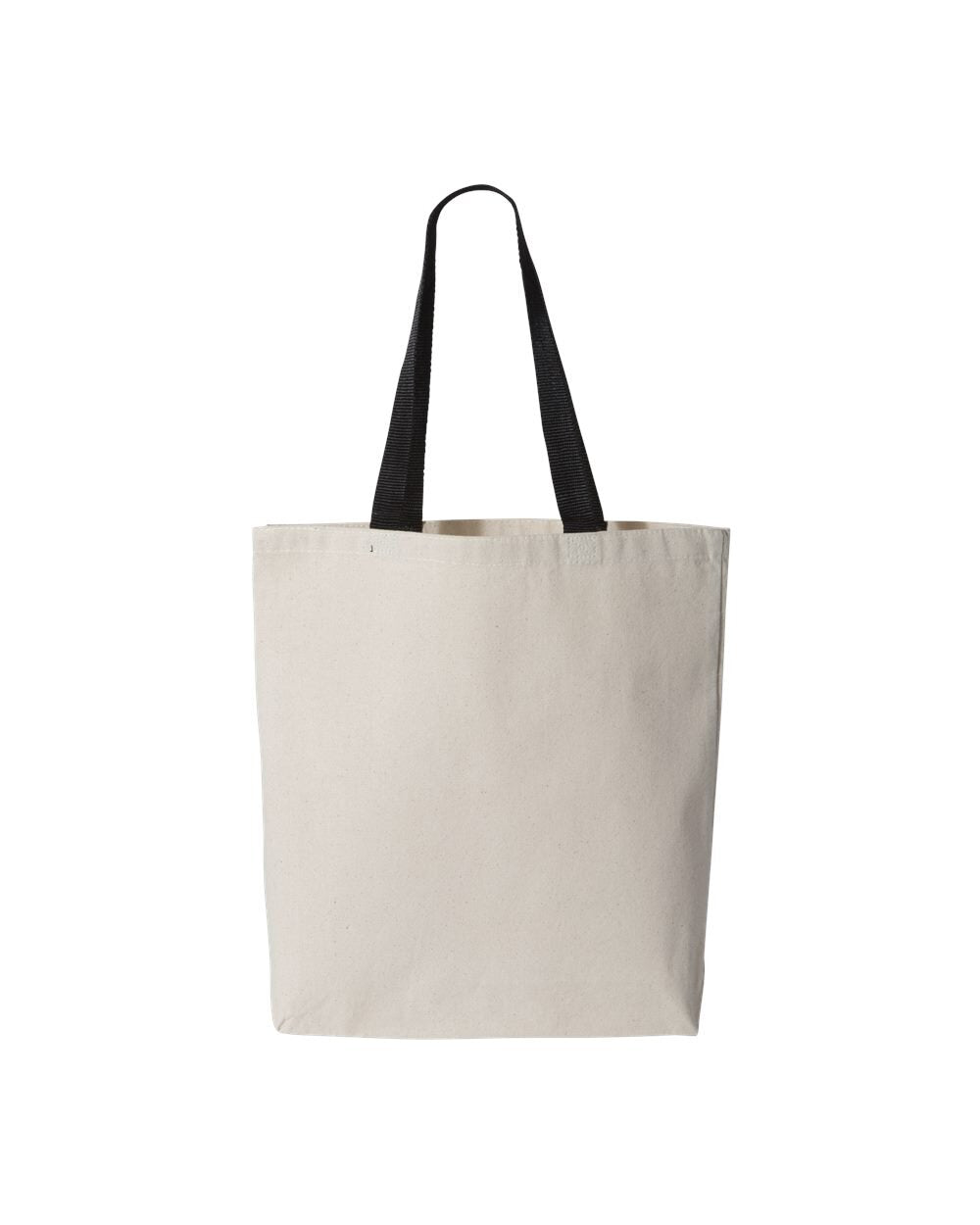Canvas Tote with Contrast Color Handles