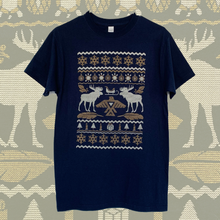 Load image into Gallery viewer, Rezonance x Antler Press Indigmas Holiday Blue T-Shirt
