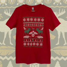 Load image into Gallery viewer, Rezonance x Antler Press Indigmas Holiday Red T-Shirt
